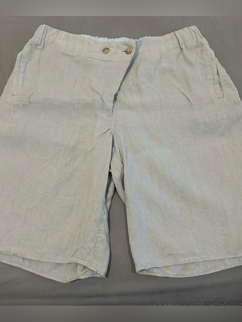 POETRY- 100% Linen Women’s Bermuda Shorts